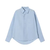 Рубашка Amiri With Logo Patch "Blue"