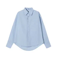 Рубашка Amiri With Logo Patch "Blue"