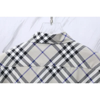 Рубашка Burberry Checked Print Diagonal Dark Lines "Gray" фото № 6