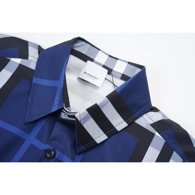 Рубашка Burberry Large Cell "Blue" фото № 5