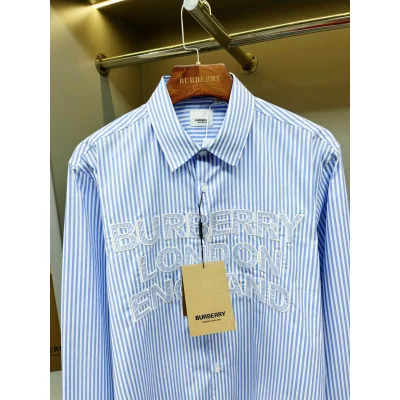 Рубашка Burberry Light Logo Burberry London England "Blue" фото № 2
