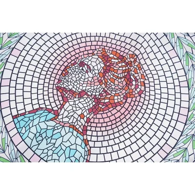 Рубашка Casablanca Stained Glass Pattern "White" фото № 3 Рубашка Casablanca Stained Glass Pattern "White" фото № 3