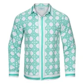 Рубашка Casablanca Pattern Of Straight Stripes "White, Green"