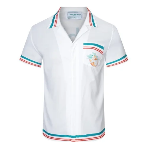 Рубашка Casablanca Short Sleeves Orange Citrus Airplane "White"