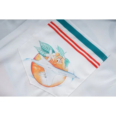 Рубашка Casablanca Short Sleeves Orange Citrus Airplane "White" фото № 4