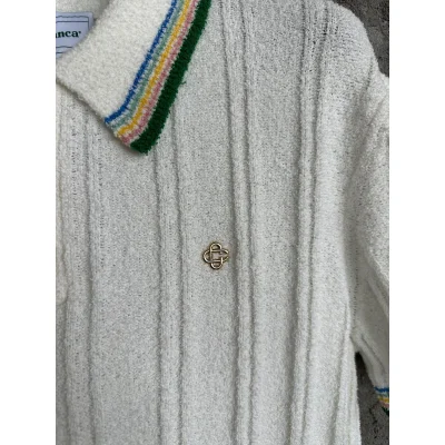 Рубашка Casablanca 3D Beige Lines Red Romb "White" фото № 3