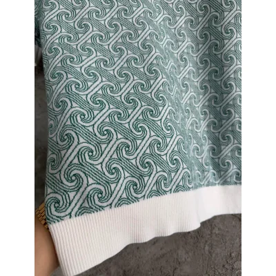 Рубашка Casablanca White Rounded Lines Red Romb "Green" фото № 5