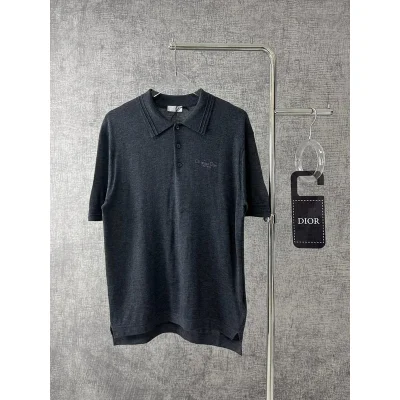 Футболка Christian Dior Frontside Small Logo Christian Dior "Navy Gray" фото № 6