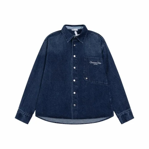 Джинсовая рубашка Dior Strict Collar "Blue"