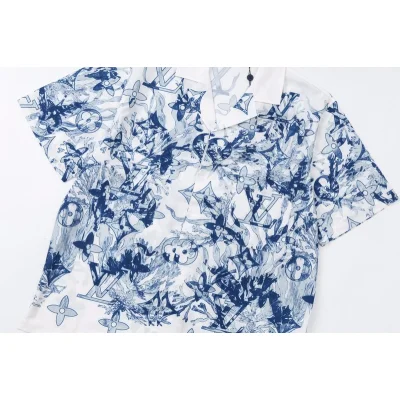 Рубашка Louis Vuitton Frosty Freshness "White/Blue" фото № 4