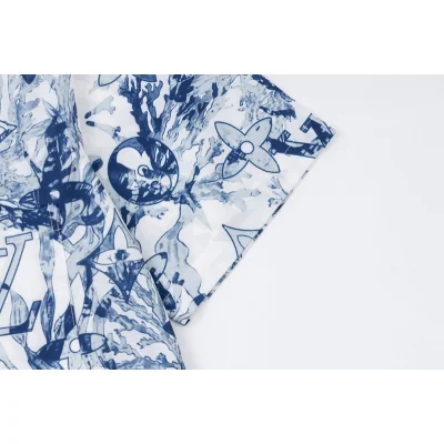 Рубашка Louis Vuitton Frosty Freshness "White/Blue" фото № 5