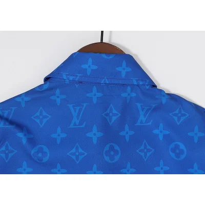 Рубашка Louis Vuitton Monogram "Blue" фото № 4