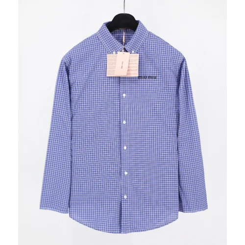 Рубашка Miu Miu Linear Stripes "Blue"