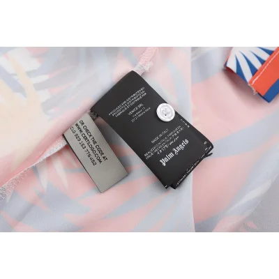 Рубашка Palm Angels Summer Style With Pocket "Orange/Blue" фото № 3