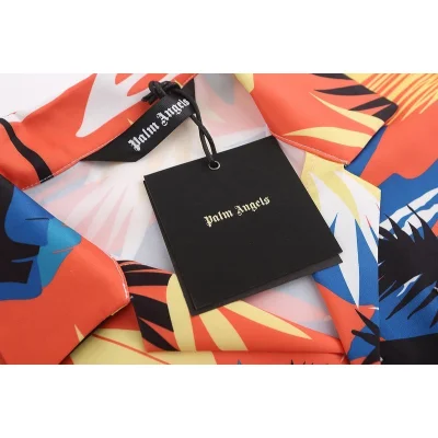 Рубашка Palm Angels Summer Style With Pocket "Orange/Blue" фото № 6