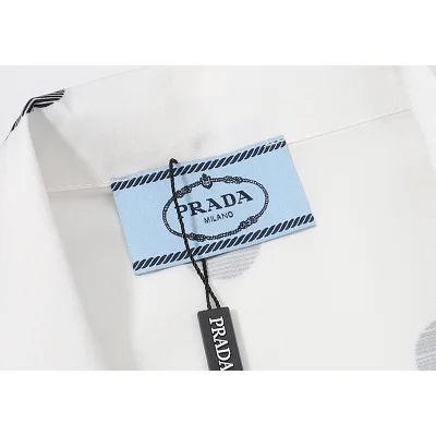 Рубашка Prada Polka Dot "White" фото № 4