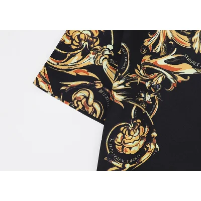 Рубашка Versace Patterns "Black" фото № 7