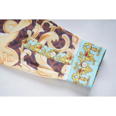 Рубашка Versace Royal Style "Blue/Brown" фото № 3