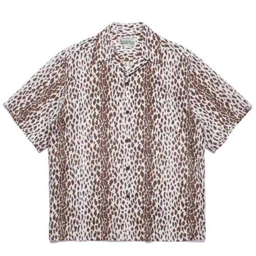 Рубашка Wacko Maria Leopard Print "Brown/White"