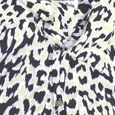 Рубашка Wacko Maria Predators Skin Print "Beige/Black" фото № 6