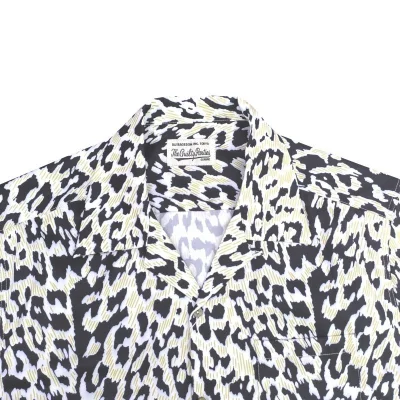 Рубашка Wacko Maria Predators Skin Print "Beige/Black" фото № 8