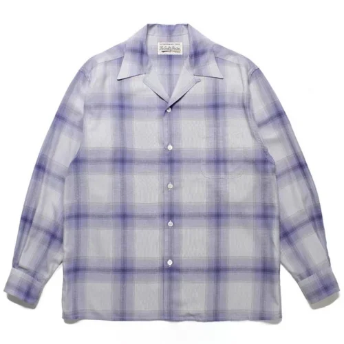 Рубашка Wacko Maria Checkered "Lilac"