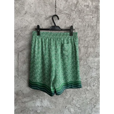 Шорты Casablanca White Print Rounded Lines "Green" фото № 5