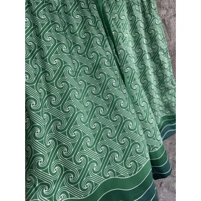 Шорты Casablanca White Print Rounded Lines "Green" фото № 4