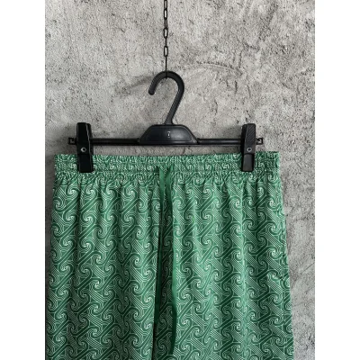 Шорты Casablanca White Print Rounded Lines "Green" фото № 2