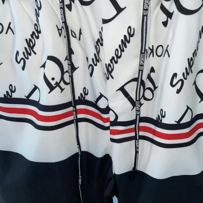 Шорты Christian Dior Chaotic Dior Black Logos "White" фото № 5