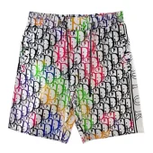 Шорты Christian Dior Colorful Logos Print "Black"