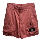 Шорты Stone Island x Christian Dior Black Embroired Frontside Print Compass "Pink"