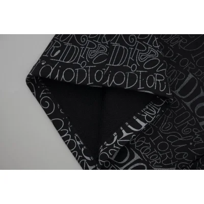 Шорты Christian Dior With Multiplied Text Logo "Black" фото № 8