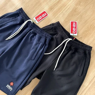 Шорты Kenzo With Text Logo And Flower "Black" фото № 4