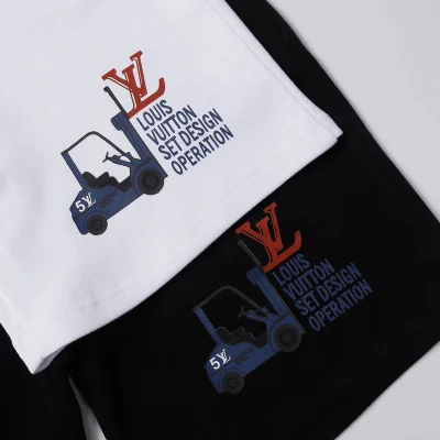 Шорты Louis Vuitton Car Number Five "White" фото № 8