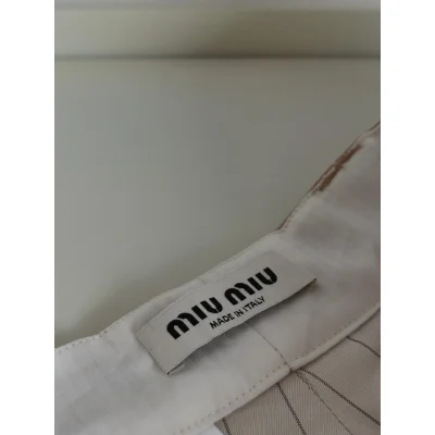 Шорты Miu Miu Frontside Backside Light Brown Logo Miu Miu "Brown" фото № 2