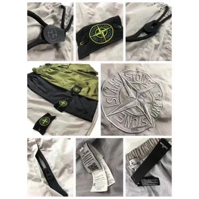 Шорты Stone Island With Pockets And Large Logo "Gray" фото № 5