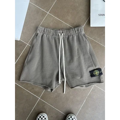 Шорты Stone Island Black Patch - Classic "Gray/Black/White" фото № 2