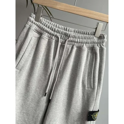 Шорты Stone Island Embroidered Chevron "Gray" фото № 3