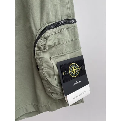 Шорты Stone Island With A Chevron Patch "Green/Gray" фото № 5