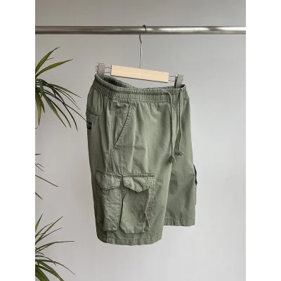 Шорты Stone Island With A Chevron Patch "Green/Gray" фото № 4