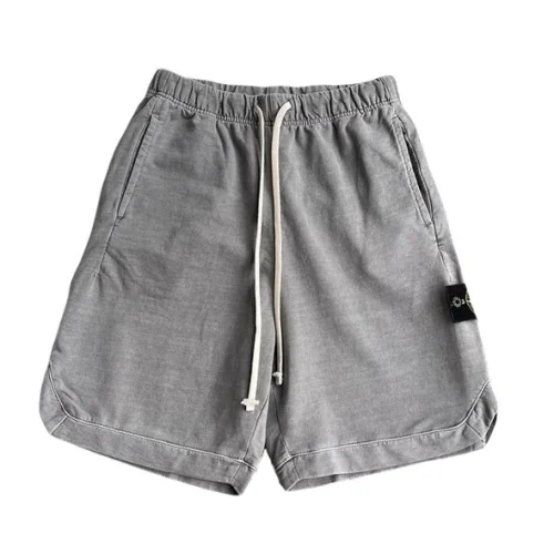 Шорты Stone Island Cotton With A Logo Patch "Gray"