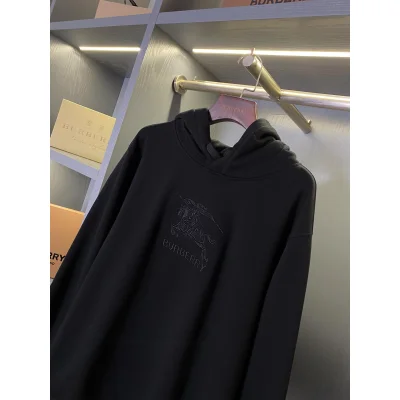 Худи Burberry Frontside Logo Warior On The Horse "Black" фото № 3