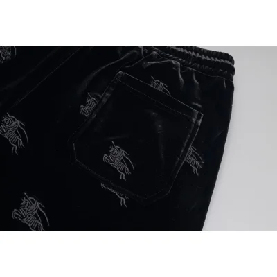 Штаны Burberry Many Prints White Warrior On The Horse "Black" фото № 4