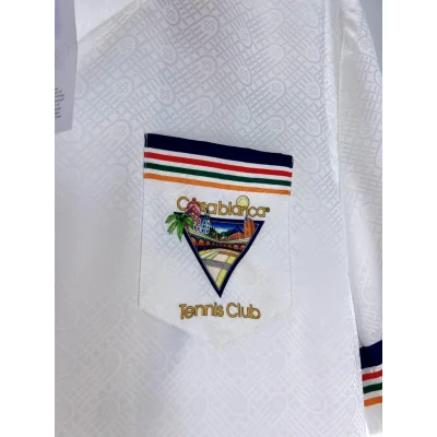 Рубашка Casablanca Frontside Print Blue Bridge "White" фото № 5