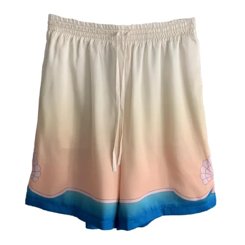 Шорты Casablanca Pink Shells Red Outline "Beige"