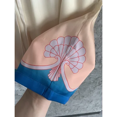 Шорты Casablanca Pink Shells Red Outline "Beige" фото № 4