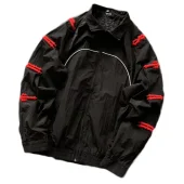 Олимпийка Trapstar Decorated By Stripe And Repeating Embroidered Logo "Black"