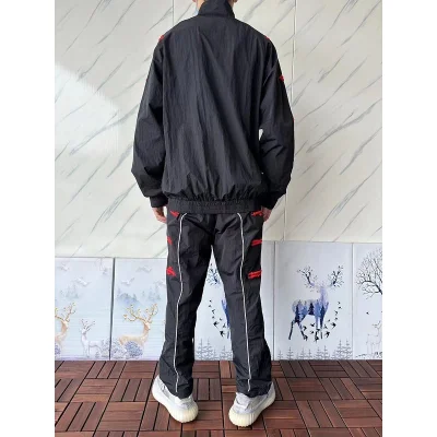 Олимпийка Trapstar Decorated By Stripe And Repeating Embroidered Logo "Black" фото № 9