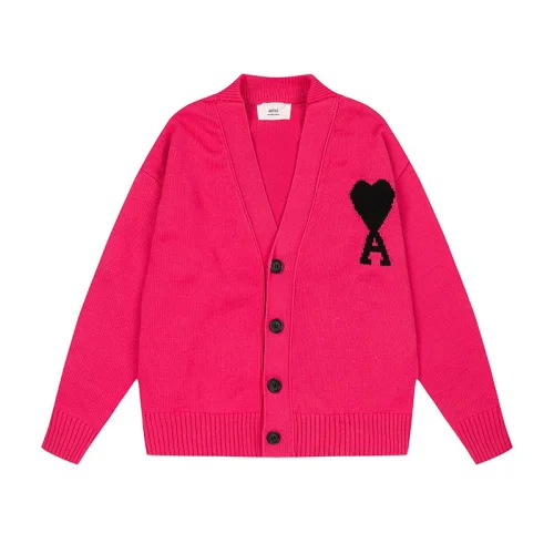 Кардиган Amiri With A Large Logo And Buttons "Pink/Black"
